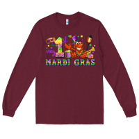 Burgundy my first mardi gras Long Sleeve Tee - LillyAllenDesigns