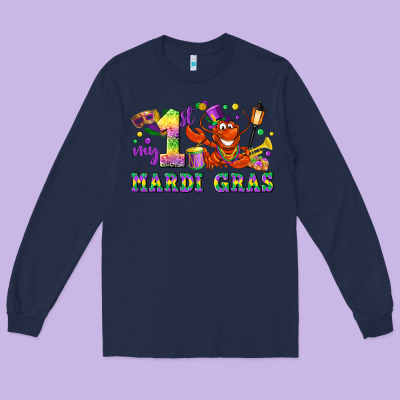 My First Mardi Gras Long Sleeve Tee Designed By Lillyallendesigns