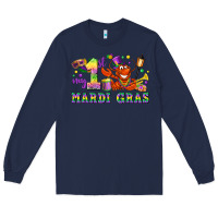 Navy my first mardi gras Long Sleeve Tee - LillyAllenDesigns