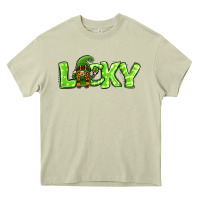 Mossy St Patricks Day Lucky Gnome Heavy Core Tee - Jasminsmagicworld