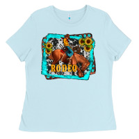 Baby Blue western rodeo Ladies Tee - JahusDesignShop