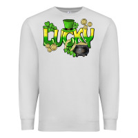 Dove Grey Lucky St. Patrick's Day Premium Sweatshirt - HowdyJamesFarm
