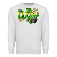 Oatmeal Heather Lucky St. Patrick's Day Premium Sweatshirt - HowdyJamesFarm