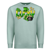 Seafoam Lucky St. Patrick's Day Premium Sweatshirt - HowdyJamesFarm