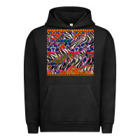 Pigment Black african ankara zebra seamless pattern Urban Hoodie - BundleAndBundleShop