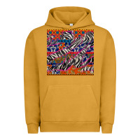 Pigment Peanut Butter african ankara zebra seamless pattern Urban Hoodie - BundleAndBundleShop