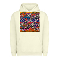 Pigment Pistachio african ankara zebra seamless pattern Urban Hoodie - BundleAndBundleShop