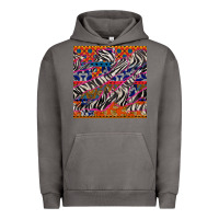 African Ankara Zebra Seamless Pattern Urban Hoodie | Teevron