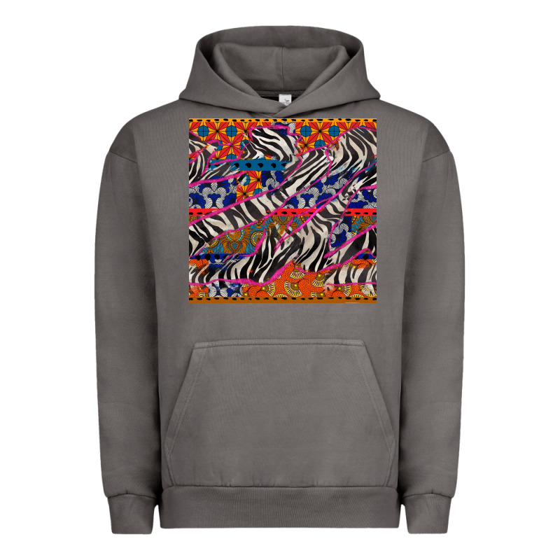 African Ankara Zebra Seamless Pattern Urban Hoodie by BundleAndBundleShop | Teevron