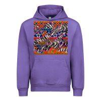 Tulip african ankara zebra seamless pattern Urban Hoodie - BundleAndBundleShop