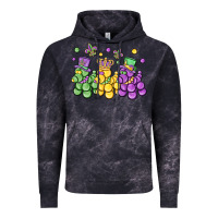 Mardi Gras Bead Dogs Vintage Hoodie | Teevron