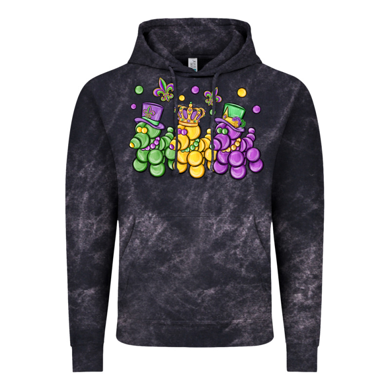 Mardi Gras Bead Dogs Vintage Hoodie by MaliasSmallBusiness | Teevron