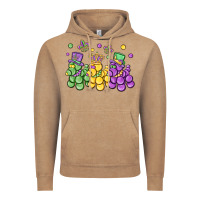 Vintage Coffee mardi gras bead dogs Vintage Hoodie - MaliasSmallBusiness
