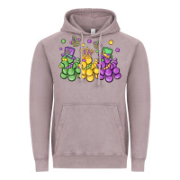 Vintage Zinc mardi gras bead dogs Vintage Hoodie - MaliasSmallBusiness