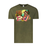 Vintage Olive i just smile and say god bless Vintage Tee - NancyCooperArtShop