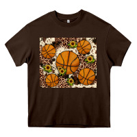 Chocolate Brown basketball Heavy Core Tee - JahusDesignShop