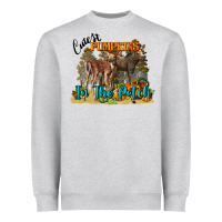 Heather Grey Fall Cutest Pumpkin In The Patch Deer Heavyweight Sweatshirt - LillyAllenDesigns