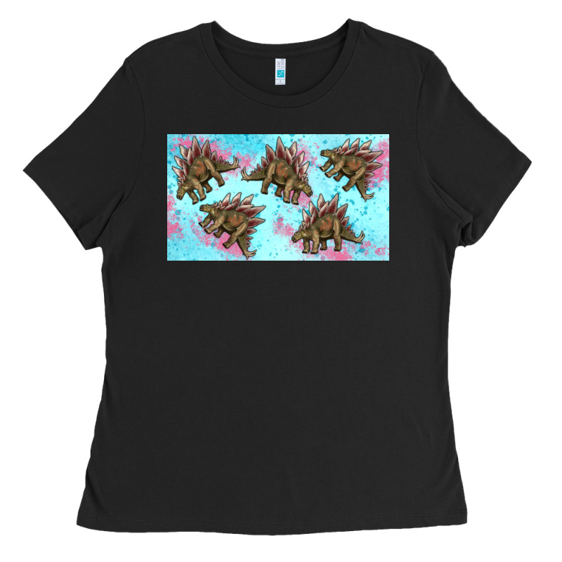 Dinosaur Stegosaurus Sippy Cup Ladies Tee by Artiststas | Teevron