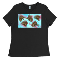 Black dinosaur stegosaurus sippy cup Ladies Tee - Artiststas