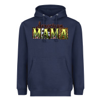 Navy American Mama  Mother's Day Heavyweight Hoodie - CowGirlArtShop