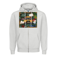 Dove Grey school bus back to school Zipper Hoodie - texasbilliewilder