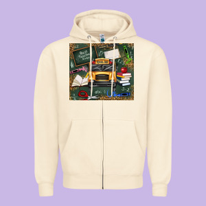 School Bus Back To School Zipper Hoodie Designed By Texasbilliewilder