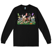 Black easter cow Long Sleeve Tee - LillyAllenDesigns
