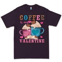 Plum valentines day coffe is my valentine Premium Tee - AdoDesignShop