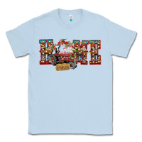 Dusty Blue home Christmas farm animals Classic Tee - CowhideDigitalArt