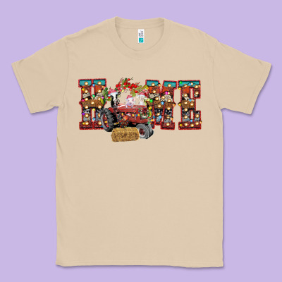 Home Christmas Farm Animals Classic Tee Designed By Cowhidedigitalart
