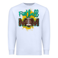 White Football Mom mother's day Premium Sweatshirt - HowdyJamesFarm