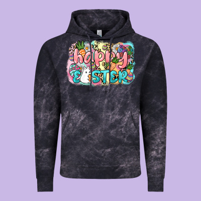 Happy Easter Vintage Hoodie Designed By Nancycooperartshop