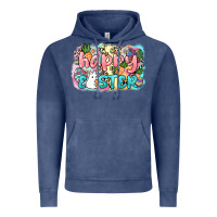 Vintage Denim Happy Easter Vintage Hoodie - NancyCooperArtShop