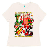 Bone love with coffee cup and christmas lights Ladies Tee - AdoDesignShop