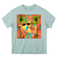 Arona summer slipper and cocktail seamless pattern Heavy Core Tee - BundleAndBundleShop