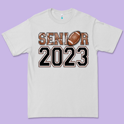 Senior 2023 American Football Premium Tee Designed By Adodesignshop