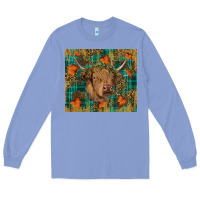 Colony Blue Western Fall Cow Long Sleeve Tee - RanaPortraitStore