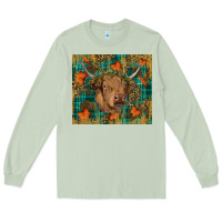Matcha Western Fall Cow Long Sleeve Tee - RanaPortraitStore