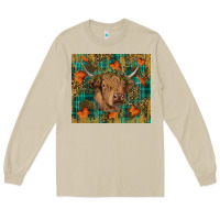 Mushroom Western Fall Cow Long Sleeve Tee - RanaPortraitStore