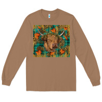 Toasted Coconut Western Fall Cow Long Sleeve Tee - RanaPortraitStore