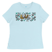 Baby Blue for the love of the game soccer Ladies Tee - Jasminsmagicworld
