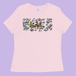 For The Love Of The Game Soccer Ladies Tee Designed By Jasminsmagicworld