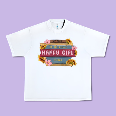 Welcome To The Fabulous Happy Girl Avenue Urban Heavy Tee Designed By Maliassmallbusiness