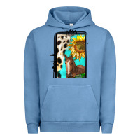 Pigment Pebble Blue farm life alphabet lowercase letters l Urban Hoodie - BundleAndBundleShop