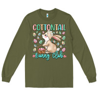 Army Green cottontail bunny club Long Sleeve Tee - LillyAllenDesigns