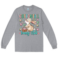 Heather Grey cottontail bunny club Long Sleeve Tee - LillyAllenDesigns