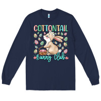 Navy cottontail bunny club Long Sleeve Tee - LillyAllenDesigns