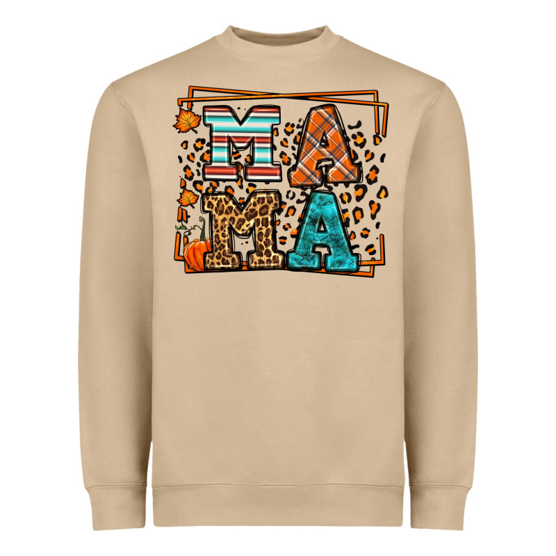 Fall Autumn Leopard Mama Heavyweight Sweatshirt by LillyAllenDesigns | Teevron