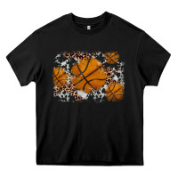 Black basketball background Heavy Core Tee - JahusDesignShop