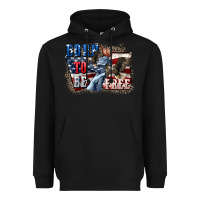 Black Born to be free Heavyweight Hoodie - CowGirlArtShop